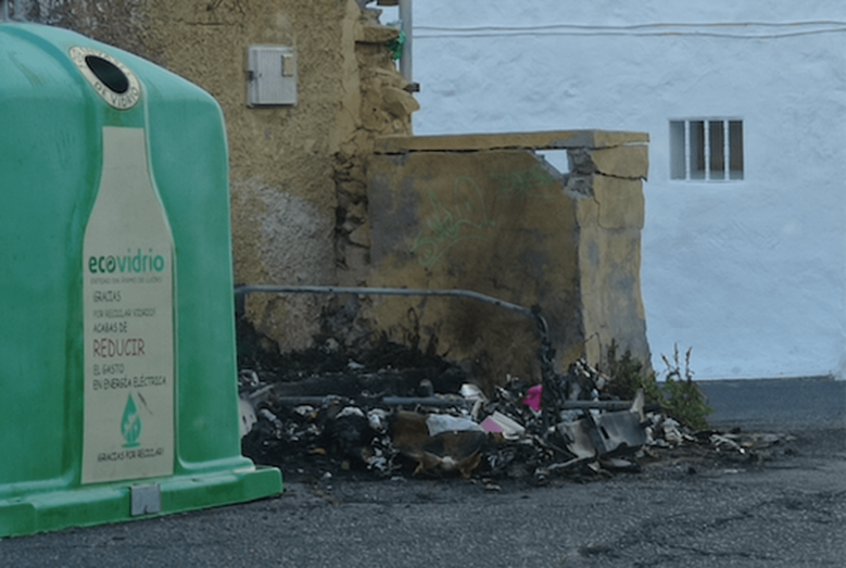 El recipiente quedó completamente calcinado / TA